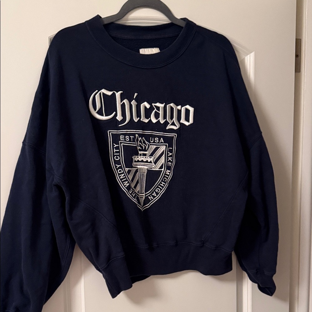 Abercrombie Chicago Navy Blue Sweater